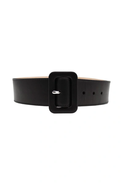 Shop Maison Margiela Leather Belt Accessories In Black