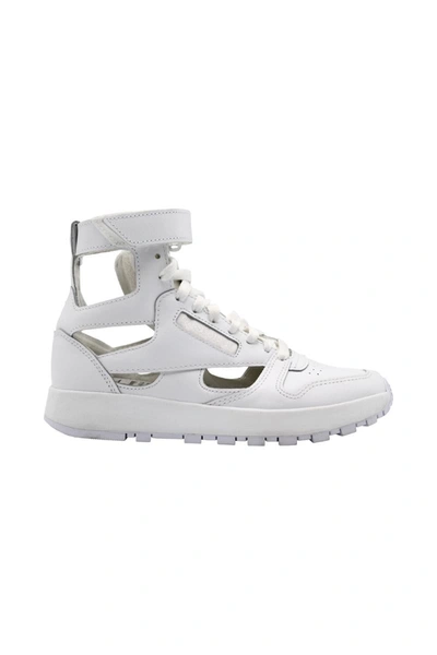 Maison Margiela Mm X Reebok Classic Leather Tabi High-top Sneakers In White