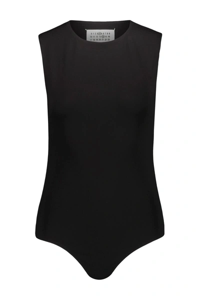 Shop Maison Margiela Sleeveless Bodysuit Clothing In Black