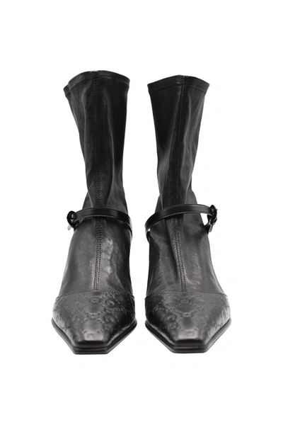 Shop Marine Serre Ankle Boots Shoes In Black