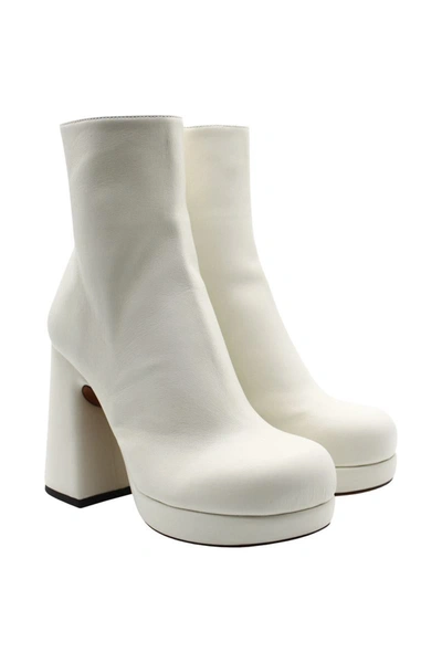 Proenza Schouler Forma Platform Boots In White