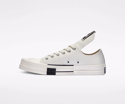 Shop Rick Owens Converse X Drkshdw Squared Toe Shoes In White