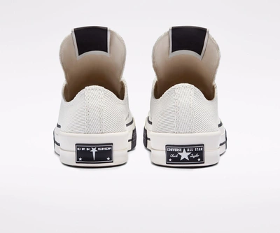 Shop Rick Owens Converse X Drkshdw Squared Toe Shoes In White