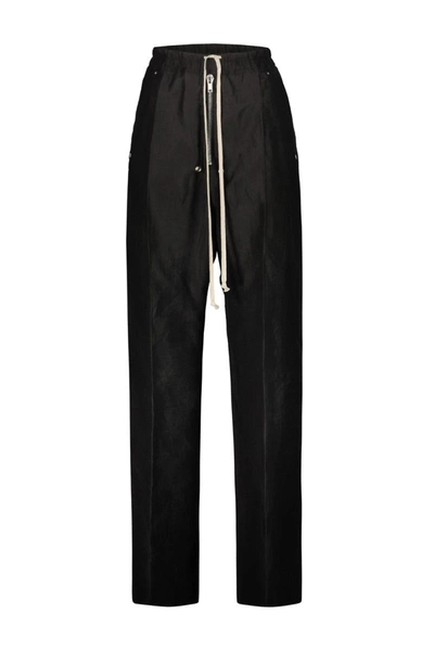 Shop Rick Owens Edfu Drawstring Geth Belas Pants Clothing In Black