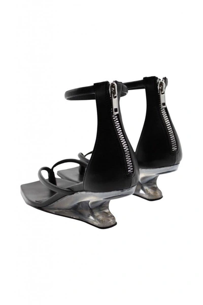 Shop Rick Owens Fogachine Cantilever 45 Thong Sandal Shoes In Black