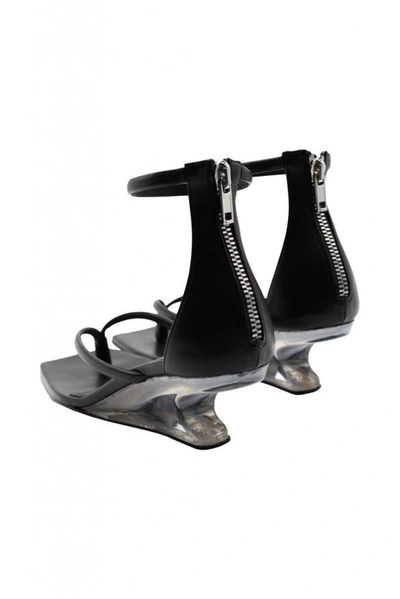 Rick Owens Fogachine Cantilever 45 Thong Sandal Shoes In Black