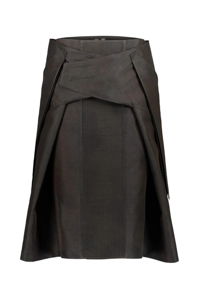 Shop Rick Owens Knee-length Skirt Clothing In Brown