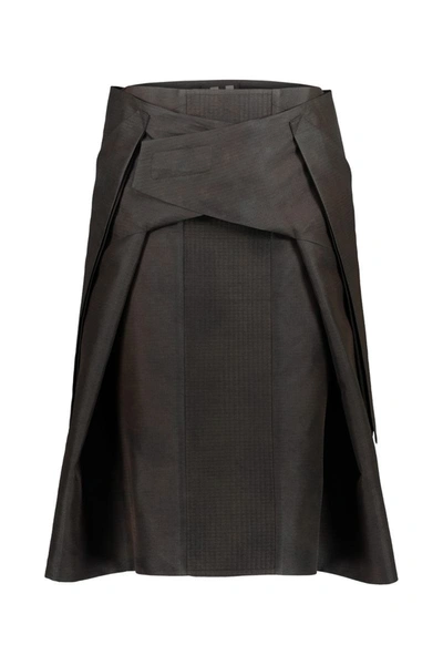 Rick Owens Knee-length Skirt Clothing In Brown