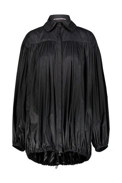 Shop Rochas Oversize Wind Jacket Clothing In Black