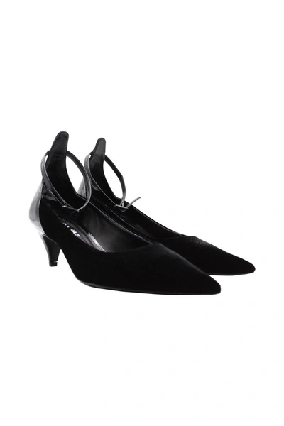 Rochas Velvet Shoe In Black