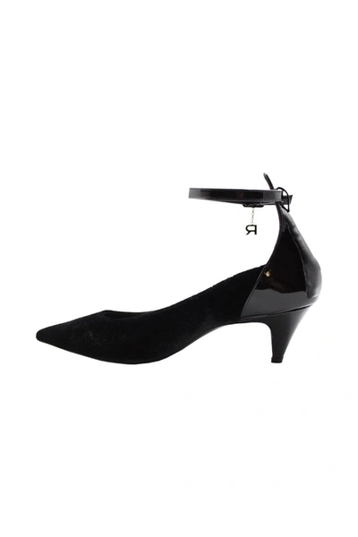 Rochas Velvet Shoe In Black