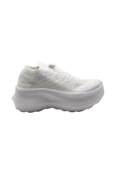 Shop Salomon Comme Des Garçons X  Cdg Pulsar Platform Shoes In White