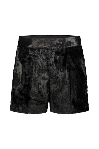 SAPIO SAPIO  N°7C VELVET SHORTS CLOTHING 