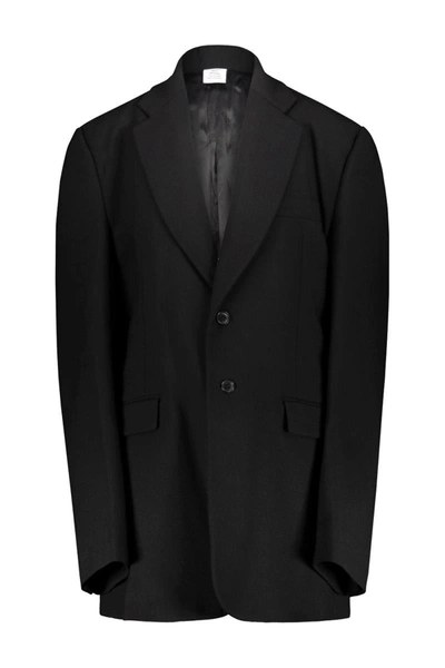 Shop Vetements Boxy Tailored Jacket Clothing In Black
