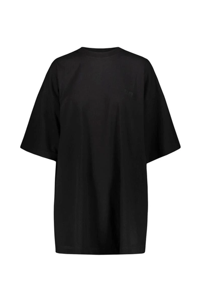 Shop Vetements Tonal Logo T-shirt Clothing In Black