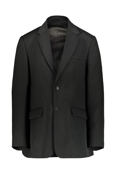 Shop Wardrobe.nyc Oversize Single Brested Blazer Clothing In Black