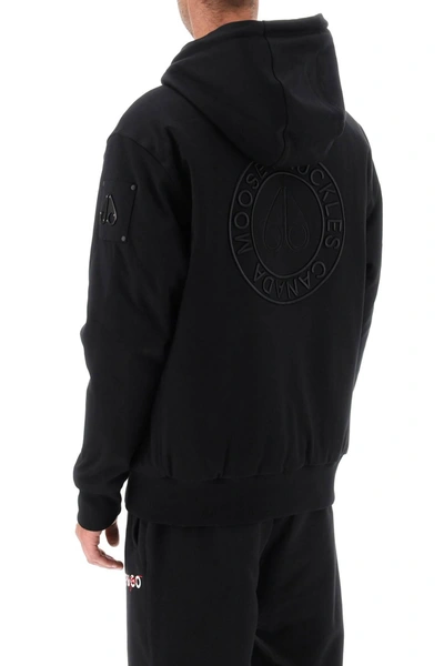 Shop Moose Knuckles Tilden Hooded Jacket With Embroidered Logo