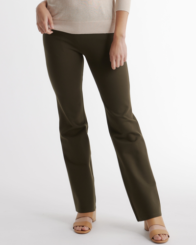 Shop Quince Women's Ultra-stretch Ponte Bootcut Pants In Olive
