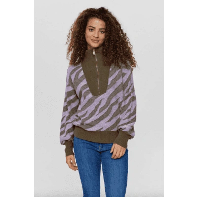 Shop Numph Nualexandria Pullover Ivy Green