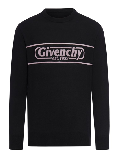 Shop Givenchy Logo Intarsia In Black