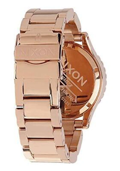 Pre-owned Nixon Watch The 42-20 Chrono A037-897 Pink Gold All Rose Gold Chronograph