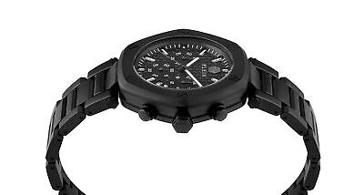 Pre-owned Philipp Plein Black Mens Chronograph Watch The Hexagon Chrono Pwzba0623