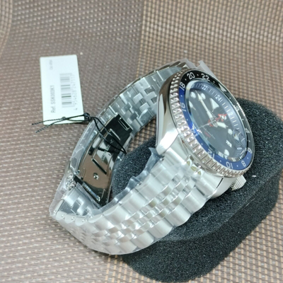 Pre-owned Seiko 5 Sports Ssk003k1 Skx Sports Style Gmt Automatic Stainless Steel Men Watch