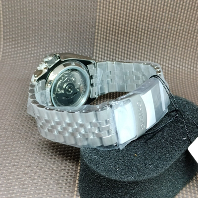 Pre-owned Seiko 5 Sports Ssk003k1 Skx Sports Style Gmt Automatic Stainless Steel Men Watch