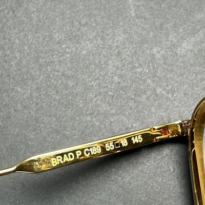 Pre-owned John Dalia Brad C189 55-18-145 Sunglasses In Gold