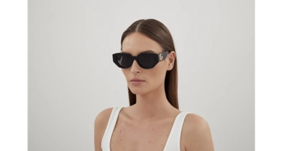 Pre-owned Gucci Sunglasses Gg1421s 001 Black Grey Woman In Gray