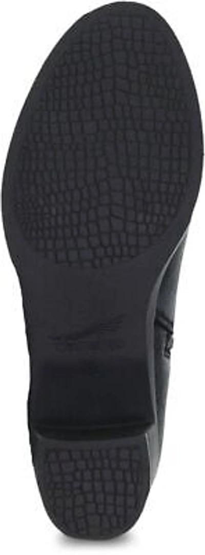 Pre-owned Dansko Celestine Women's Casual Boots, Black Burnished Nubuck, W40