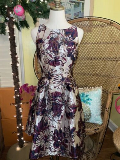 Pre-owned Lilly Pulitzer Jollian Floral Brocade Dress Cherry Fete $268 Size 8,10,12 In Multicolor