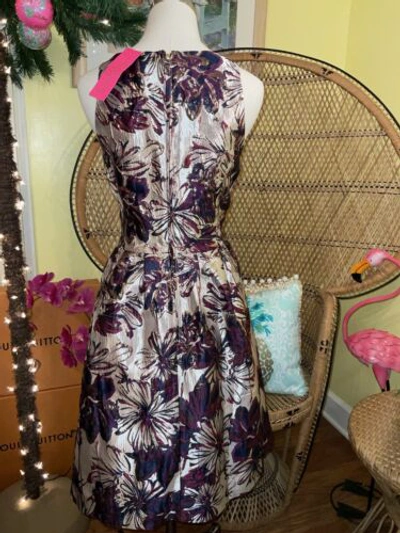 Pre-owned Lilly Pulitzer Jollian Floral Brocade Dress Cherry Fete $268 Size 8,10,12 In Multicolor