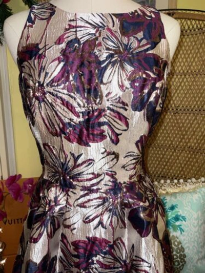 Pre-owned Lilly Pulitzer Jollian Floral Brocade Dress Cherry Fete $268 Size 8,10,12 In Multicolor