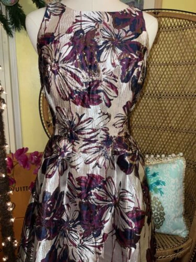 Pre-owned Lilly Pulitzer Jollian Floral Brocade Dress Cherry Fete $268 Size 8,10,12 In Multicolor