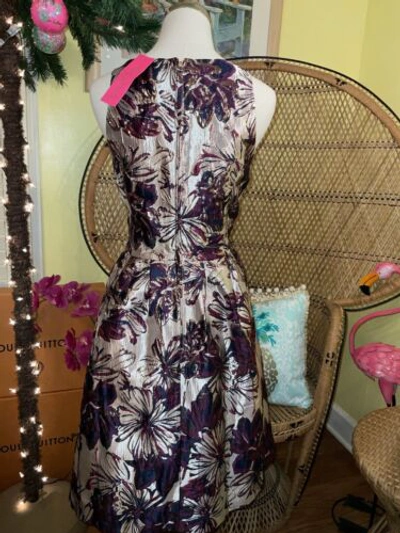 Pre-owned Lilly Pulitzer Jollian Floral Brocade Dress Cherry Fete $268 Size 8,10,12 In Multicolor