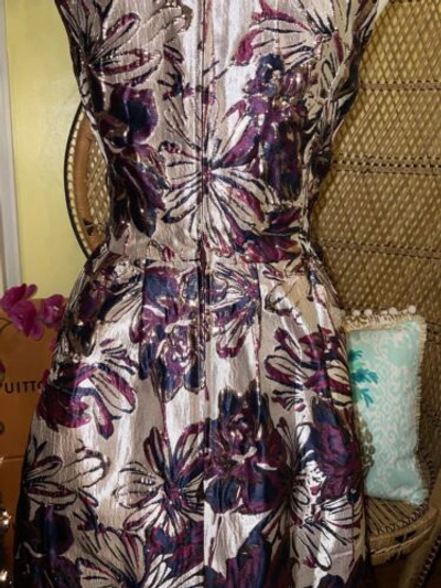 Pre-owned Lilly Pulitzer Jollian Floral Brocade Dress Cherry Fete $268 Size 8,10,12 In Multicolor