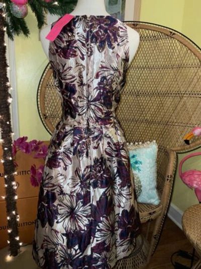 Pre-owned Lilly Pulitzer Jollian Floral Brocade Dress Cherry Fete $268 Size 8,10,12 In Multicolor