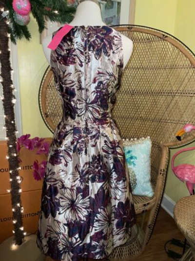 Pre-owned Lilly Pulitzer Jollian Floral Brocade Dress Cherry Fete $268 Size 8,10,12 In Multicolor