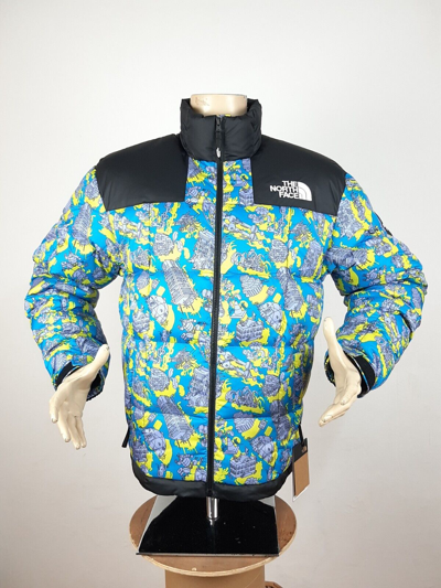 Pre-owned The North Face Lhotse Jacket Multicolor Men's Size M Down Fill Insulated Padded