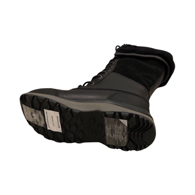 Pre-owned Ugg Women's Adirondack Iii Tall Black Leather Wateproof Boots 1095142