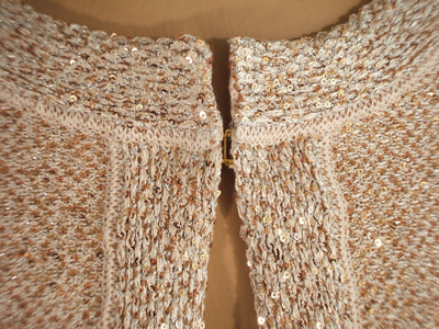 Pre-owned St John St. John Knits Peach Micro Sequin Knit Blazer Jacket Skirt Suit Sz 18 $2290 In Orange