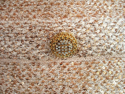 Pre-owned St John St. John Knits Peach Micro Sequin Knit Blazer Jacket Skirt Suit Sz 18 $2290 In Orange