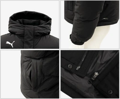 Pre-owned Puma Men Team Asia Sp Padding Jacket Black Winter Coat Top Gym Padded 94022601