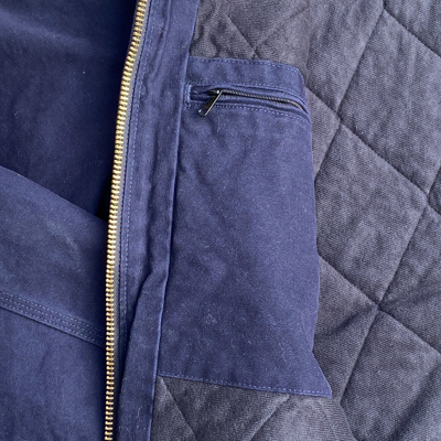 Pre-owned Carhartt J130 Sandstone Jacket Mt Medium Tall Midnight Mdt Blue Navy