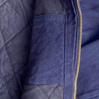 Pre-owned Carhartt J130 Sandstone Jacket Mt Medium Tall Midnight Mdt Blue Navy