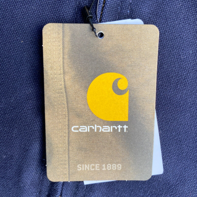Pre-owned Carhartt J130 Sandstone Jacket Mt Medium Tall Midnight Mdt Blue Navy
