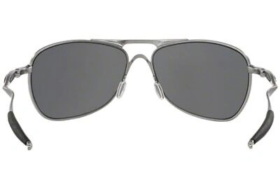 Pre-owned Oakley Crosshair Polarized Sunglasses Lead Prizm Black Aviator