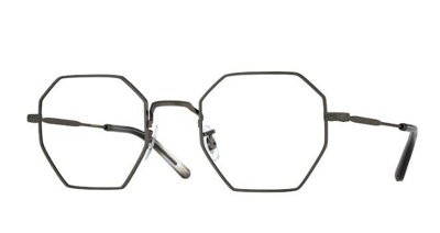 Pre-owned Oliver Peoples 0ov1312 Holender 5289 Antique Pewter Unisex Eyeglasses In Clear
