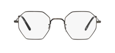 Pre-owned Oliver Peoples 0ov1312 Holender 5289 Antique Pewter Unisex Eyeglasses In Clear
